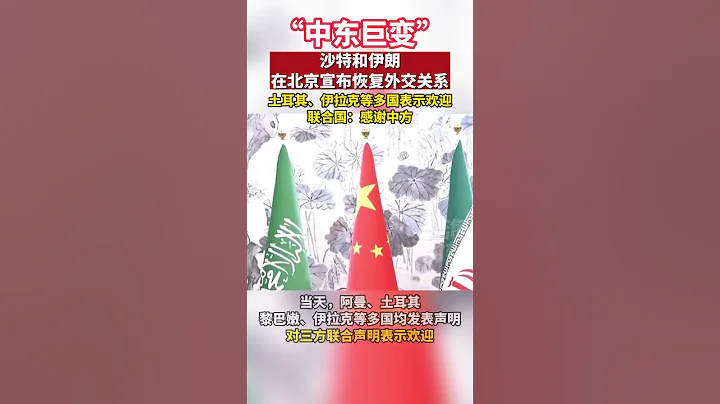 沙特和伊朗恢复外交关系，联合国：感谢中国#海峡新干线 - 天天要闻
