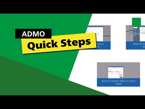 ADMO Quick Steps 4/5: How to import data in a few steps