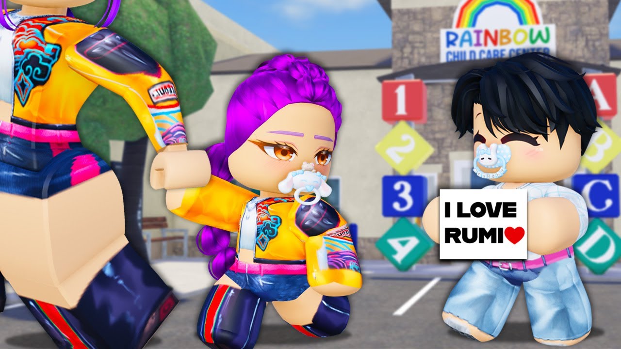 BABY RUMI HAS A CRAZY FAN BOY IN ROBLOX! (Kpop Demon Hunters)