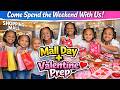 Family Mall Day + Making Valentines Day Bags