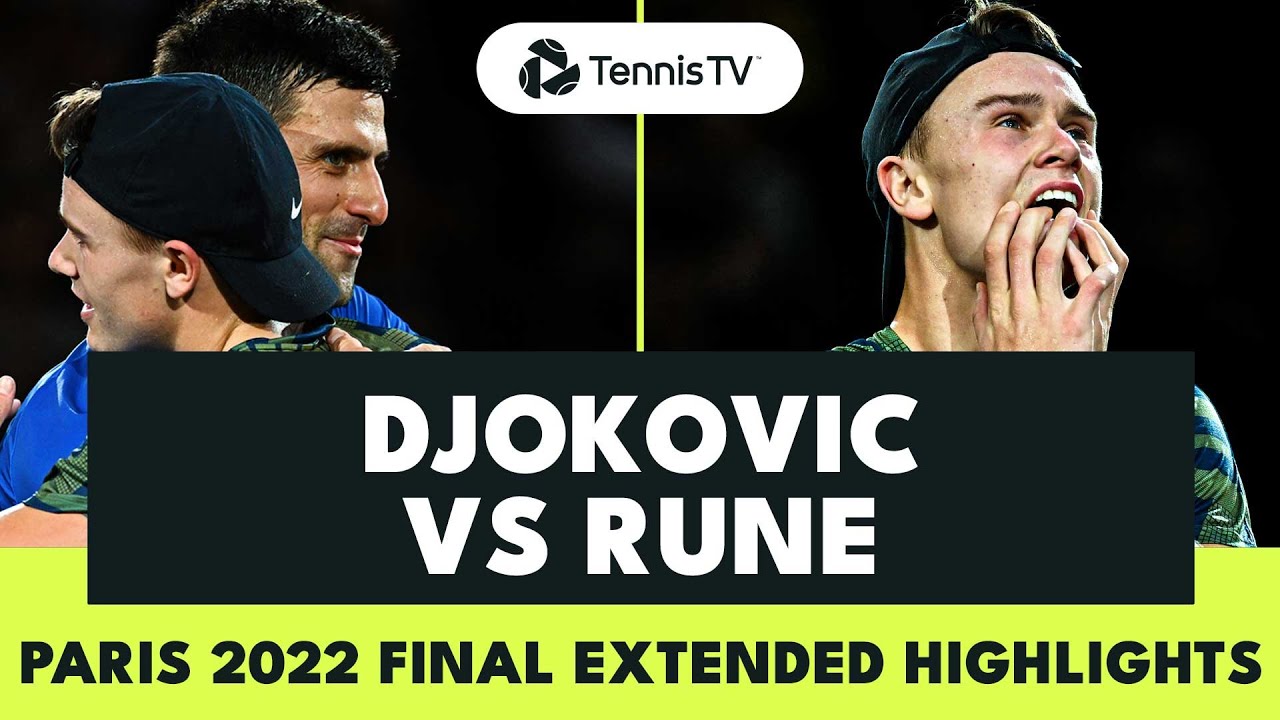 Novak Djokovic vs Holger Rune EPIC Title Decider Paris 2022 Final Extended Highlights