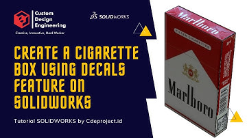 Decals Feature SolidWorks - Tutorial SolidWorks by Cdeproject.id
