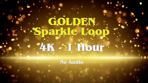 Golden Bokeh Sparkle • 1-Hour Seamless 4K Loop | No audio | VJ Endless Visuals