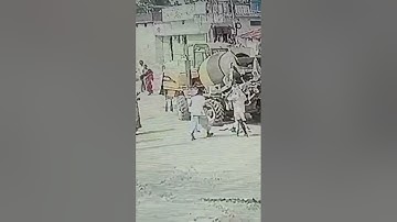 CCTV video footage live accident Ajax Flori  #concrete #cctv #shorts