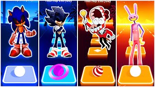 Sonic EXE VS Sonic EXE VS Caine VS Jax | Tiles Hop EDM Rush by Tiles Hop EveryDay 1,695 views 2 weeks ago 8 minutes, 20 seconds
