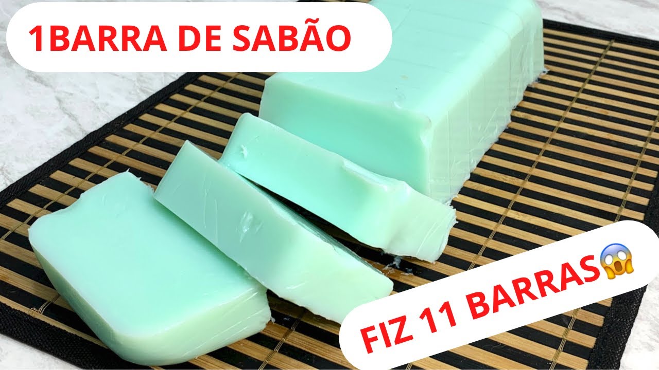 MULTIPLIQUE 1 BARRA DE SABÃO EM 11 BARRAS COM APENAS 2 INGREDIENTES