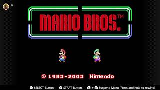 Mario Bros Classic Title Intro Super Mario Bros 3 Super Mario Advance 4 GameBoy Advance Version