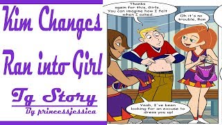 Kim change ron into girl | Tg transformation story