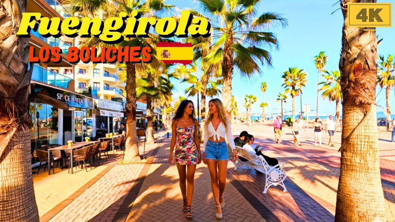 Fuengirola Beach 🇪🇸 Los Boliches | Last January Day 4K Walking Tour | Malaga | Update 2026