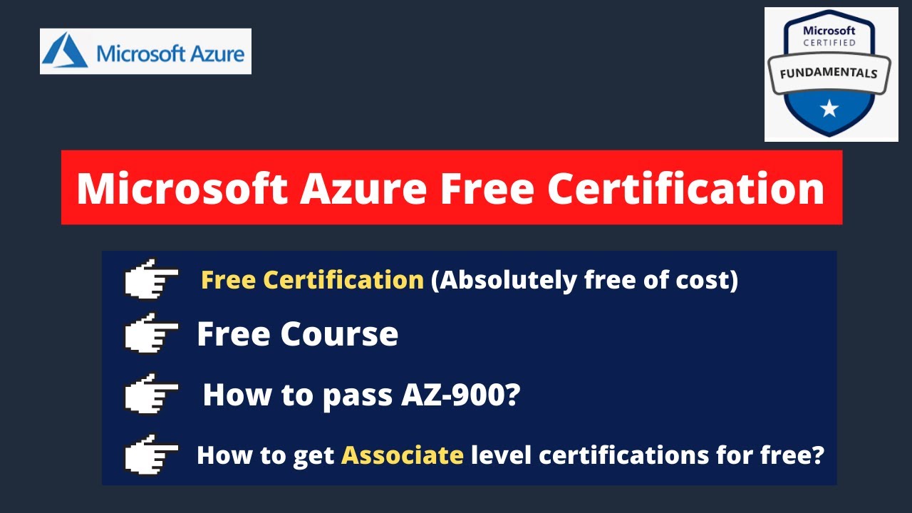 Azure Free Certification 2022 How to Get Microsoft Azure Certification free How to Pass AZ