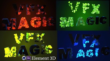 Create Your Own Pre-Fractured Text In AF [ Element 3D ]