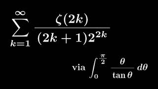 6418 An infinite sum of zeta function, trigonometric integral