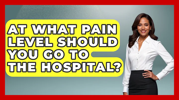 At What Pain Level Should You Go To The Hospital? - First Response Medicine