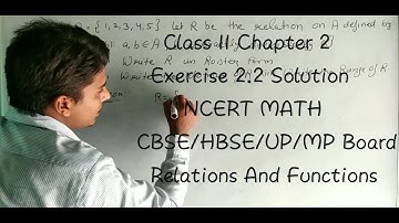 Class 11 Chapter 2 Exercise 2.2 Solution || NCERT solutions || Relations And Functions Lecture 4
