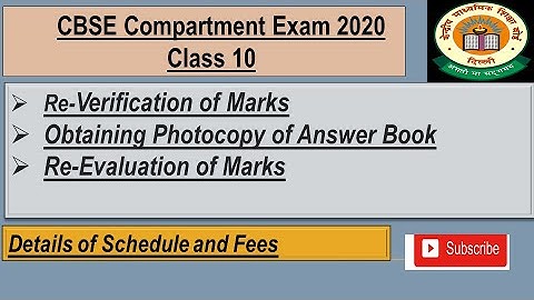 Re-Verification of marks|Obtaining Photocopy of Answer book|Re-Evaluation of marks|Schedule and fees