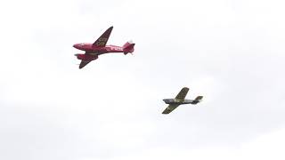 de Havilland DH.88 Comet and Miles Hawk Speed Six, Shuttleworth 10th May 2026