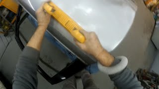 видео: Исправляем дефект шиферности (стиральной доски) на плоскостях автомобиля ч1 картинка: Исправляем дефект шиферности (стиральной доски) на плоскостях автомобиля ч1