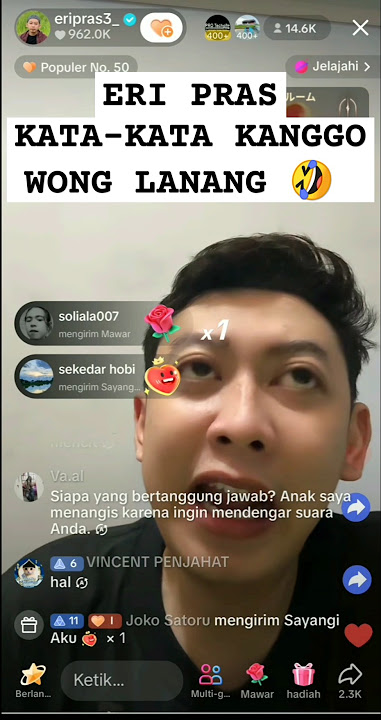 Eri pras kata-kata KANGGO WONG LANANG bahan story WhatsApp #trending #fyp #shorts #bahanswmu #live