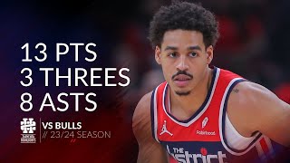 Jordan Poole 13 pts 3 threes 8 asts vs Bulls 23/24 season