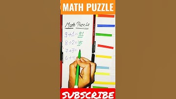 LOGICAL MATH PUZZLE|| THINK BIG & LEARN|| #shorts