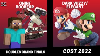 COST 2022 Doubles Grand Finals - Dark Wizzy/Elegant vs Onin/Boobear - SSBU