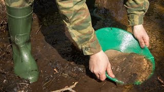 ✅Поиск золотой жилы в горах и ручьях реках россыпное золото металодетектором ч2 Имперская шахта