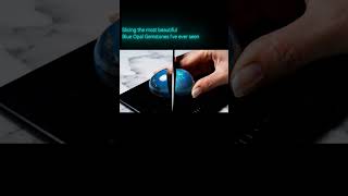 Slicing The Most Beautiful Blue Opal Gemstones Ive Ever Seen