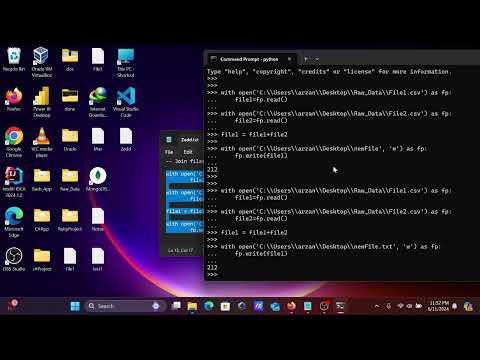How to concatenate files in Python