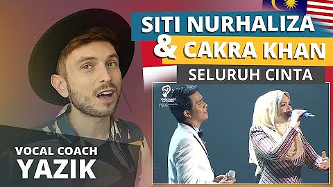 Vocal Coach YAZIK reaction to Siti Nurhaliza & Cakra Khan - Seluruh Cinta Live