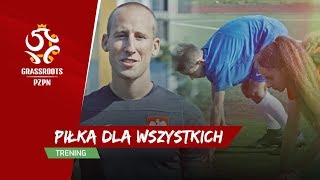Rozgrzewka piłkarska dla dzieci - "Dżdżownica", "żaba" i "małpa"