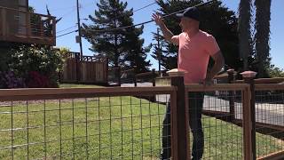 Check out this hog-wire deck and fence by NorCal Craftsman!