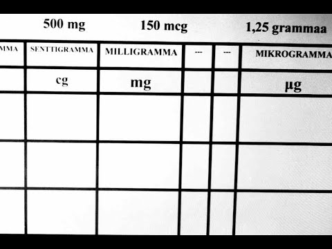 Video: Kuinka Muuntaa Milligrammat Millilitroiksi