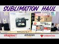 WHAT DO I NEED FOR SUBLIMATION PRINTING?! - SUBLIMATION SUPPLY HAUL (Amazon, Staples, Canadian Tire)