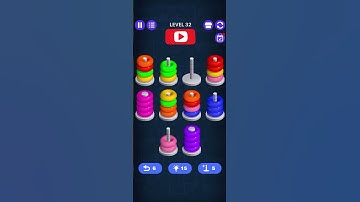 देखिये Hoop stack का लेवेल 32 कैसे पूरा करें #shorts #shortsfeed #shortsviral #shortsvideo #stacolor