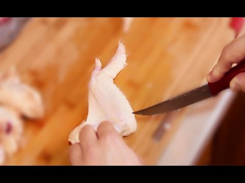 Разделка куриных крылышек для жарки (HOW TO CUT CHICKEN WINGS)