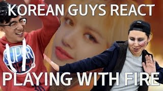 BLACKPINK-PLAYING WITH FIRE(불장난) MV REACTION_ Korean Guys React!