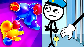 Join Blob Clash 3D vs Thief Puzzle 🫧⚔️🕵️‍♂️🧠 Max Levels Gameplay Walkthrough (Android iOS) SF7JE