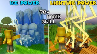 70  MAGIC SKILL !! Akhirnya Aku Punya KEKUATAN ZEUS/THOR Di MCPE !!