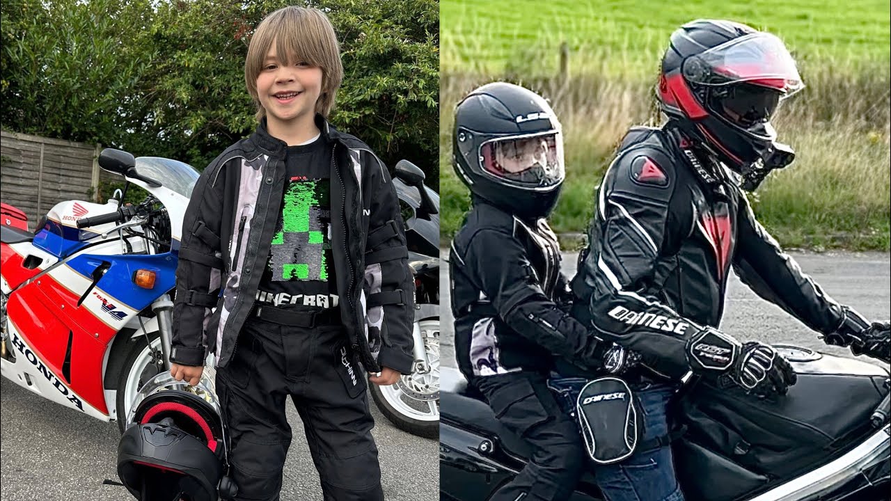 7 year old motorcycle helmet Taking my 7 year old on the Motorbike
