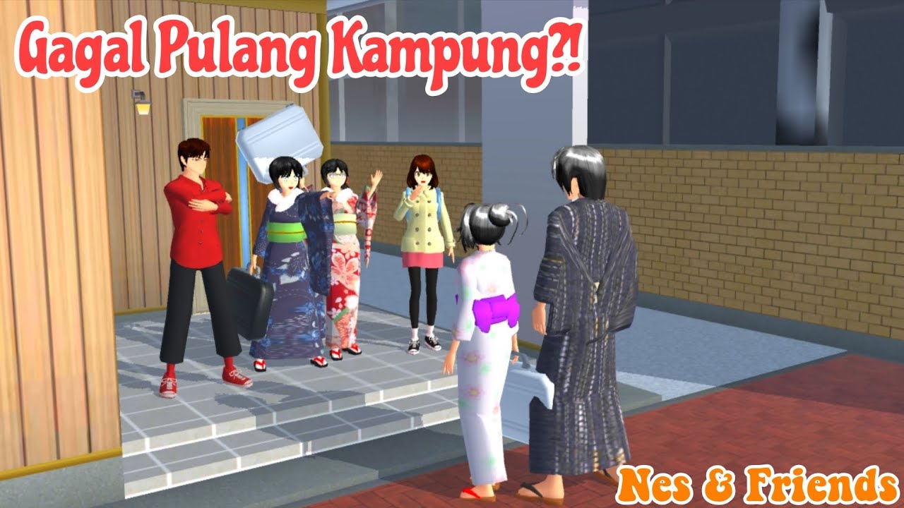 || Gagal Pulang Kampung we! || Nes & Friends || Drama Sakura School Simulator ||
