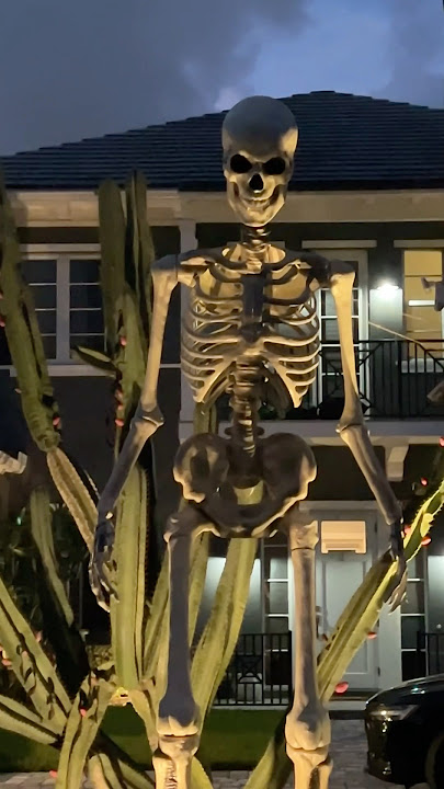 Scary giant skeleton