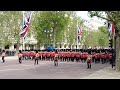 Trooping the colour major generals review 2023 troops arriving and departing