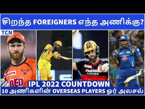 IPL 2022 Tamil | IPL all team Foreigners 2022 | CSK,MI,RCB,KKR,SRH,RR,PBKS,DC,GT,LSG IPL NEWS Tamil
