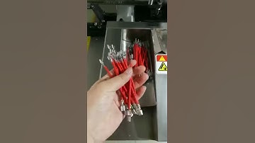 Full automatic double head wire stripping cutting crimping machine-product show for loose terminal