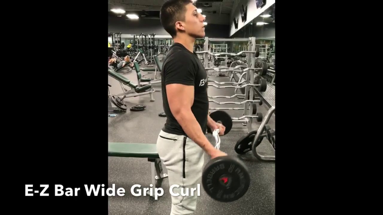 EZ Bar Wide Grip Curl YouTube