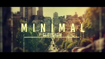 Minimal Slideshow After Effects Templates