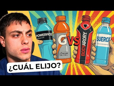 🔴POWERADE  vs 🔵GATORADE vs 🟡BODYARMOR vs 🟠SUERO X - Nutricionista analiza.