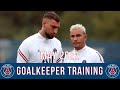 Gianluigi donnarumma  keylor navas  psg goalkeeper training  may 2022