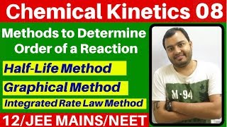Chemical Kinetics 08 : How to Determine Order of Reaction? Half Life Method & other methods JEE/NEET