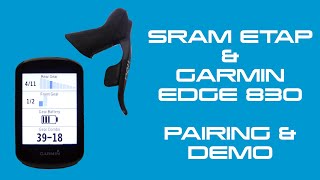 Sram eTap & Garmin Edge 830 Pairing & Demo screenshot 3